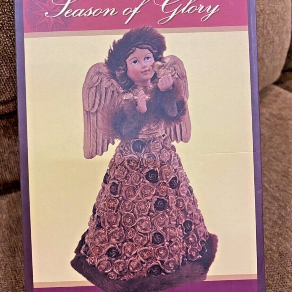Cracker Barrel Angel Christmas Holiday Glory 313099 Bird Rose Girl Figurine